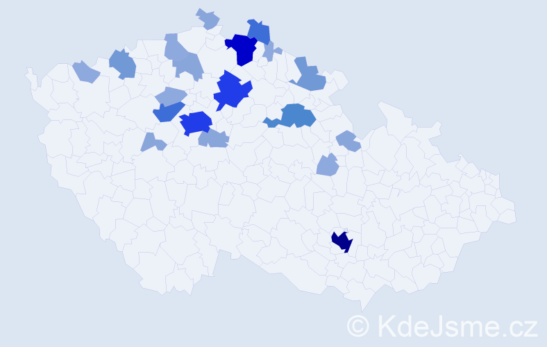 Příjmení: 'Naiman', počet výskytů 64 v celé ČR