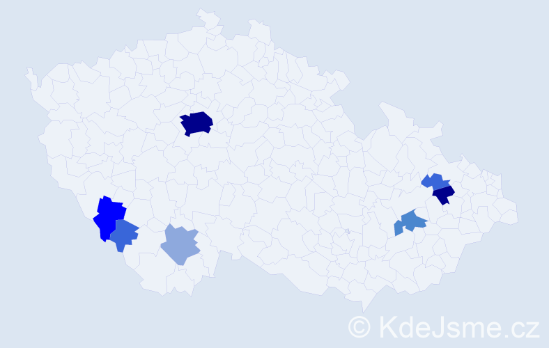 Příjmení: 'Haubelt', počet výskytů 31 v celé ČR