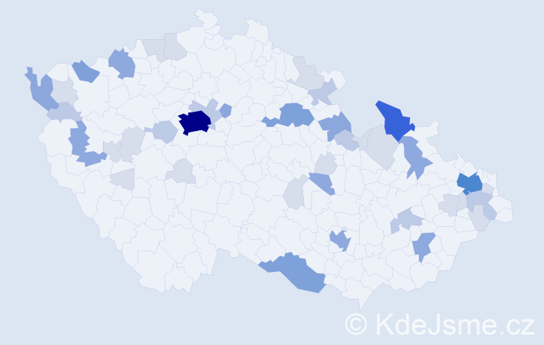 Příjmení: 'Franke', počet výskytů 121 v celé ČR