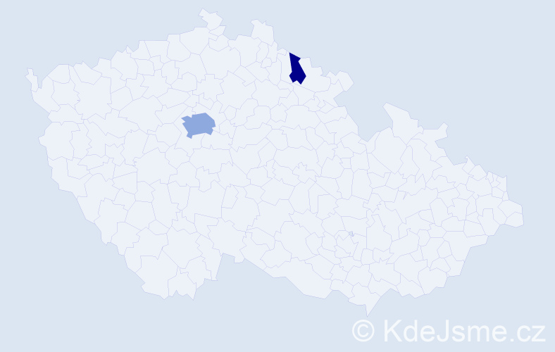Příjmení: 'Polonská', počet výskytů 7 v celé ČR