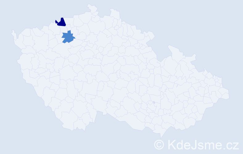 Příjmení: 'Prosná', počet výskytů 4 v celé ČR