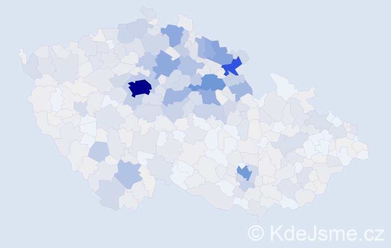 Příjmení: 'Hanušová', počet výskytů 2832 v celé ČR