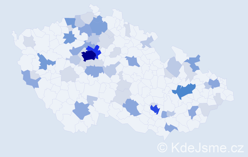 Příjmení: 'Košová', počet výskytů 168 v celé ČR