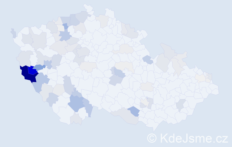 Příjmení: 'Kabourek', počet výskytů 321 v celé ČR