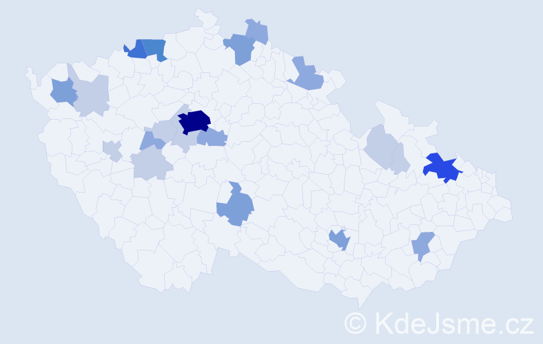 Příjmení: 'Dietrich', počet výskytů 58 v celé ČR