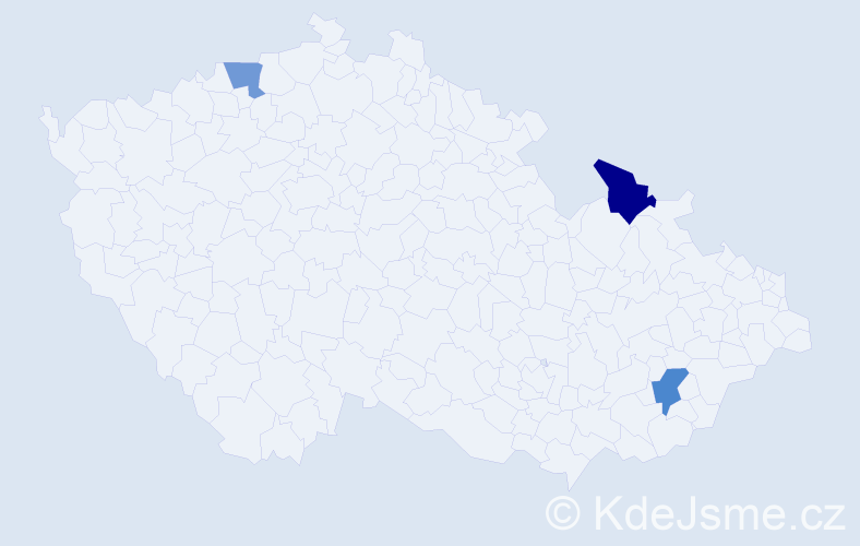 Příjmení: 'Worm', počet výskytů 11 v celé ČR