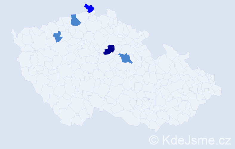 Příjmení: 'Englic', počet výskytů 8 v celé ČR