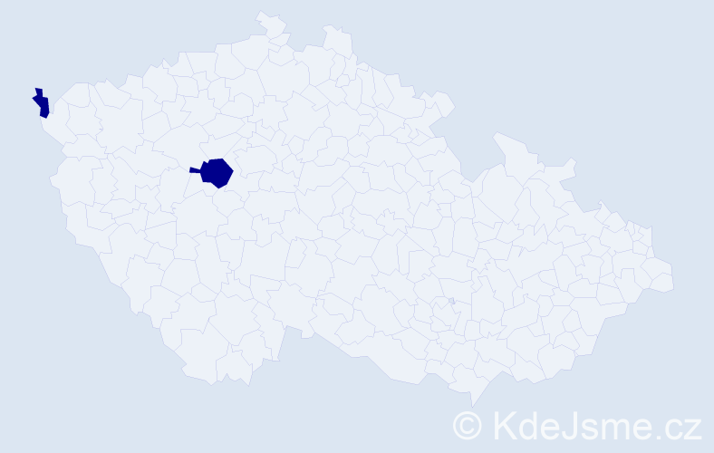 Příjmení: 'Daubek', počet výskytů 2 v celé ČR