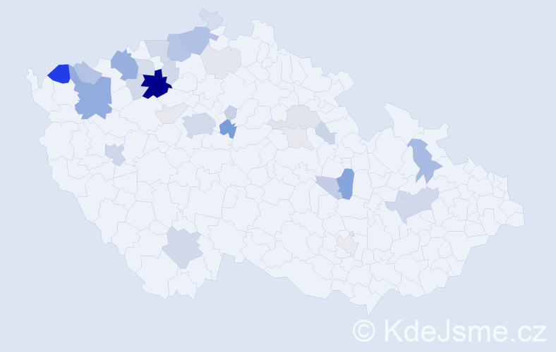 Příjmení: 'Patrovská', počet výskytů 119 v celé ČR