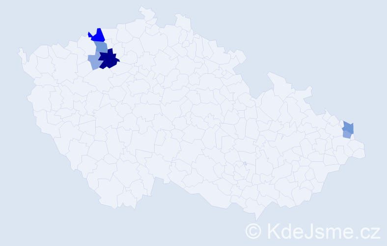 Příjmení: 'Zsemlyeová', počet výskytů 18 v celé ČR