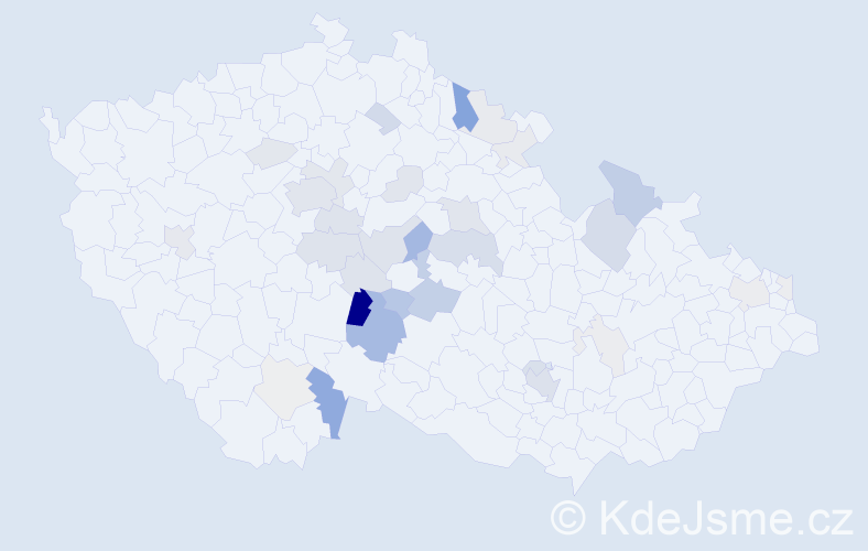 Příjmení: 'Brothánková', počet výskytů 111 v celé ČR