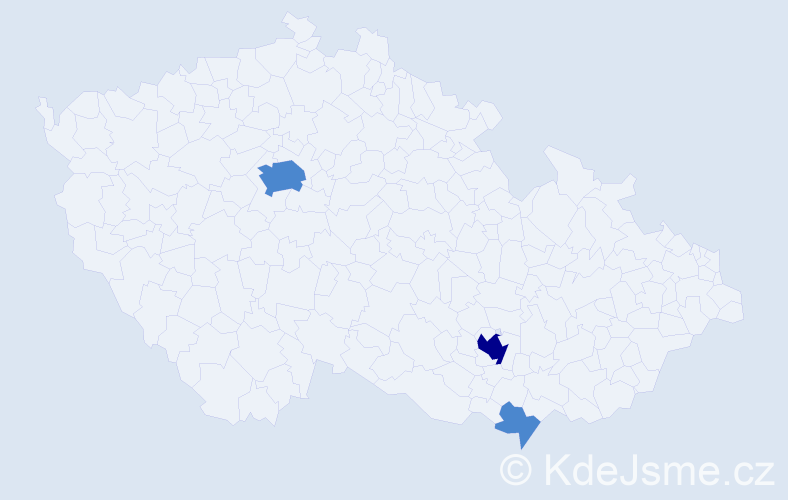 Příjmení: 'Deane', počet výskytů 5 v celé ČR