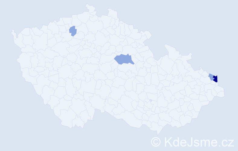 Příjmení: 'Knispel', počet výskytů 15 v celé ČR