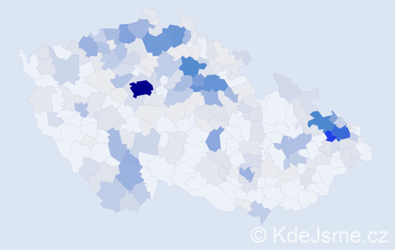 Příjmení: 'Řeháčková', počet výskytů 924 v celé ČR