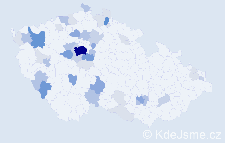 Příjmení: 'Piller', počet výskytů 142 v celé ČR