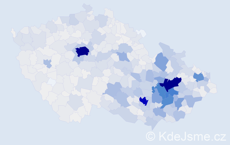 Příjmení: 'Navrátilová', počet výskytů 8472 v celé ČR