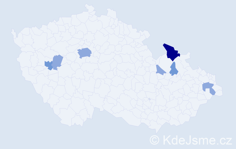 Příjmení: 'Ceperko', počet výskytů 14 v celé ČR