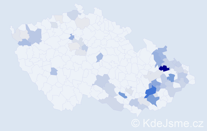 Příjmení: 'Buksová', počet výskytů 159 v celé ČR