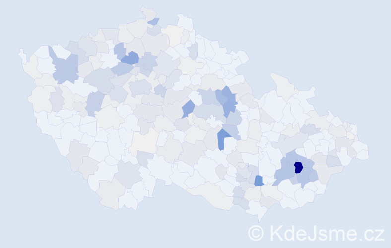Příjmení: 'Fuksa', počet výskytů 773 v celé ČR