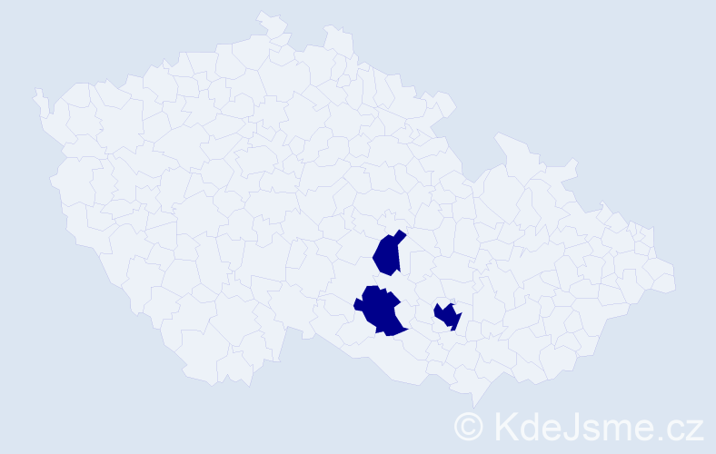 Příjmení: 'Rakšányová', počet výskytů 3 v celé ČR