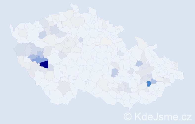 Příjmení: 'Trhlík', počet výskytů 295 v celé ČR