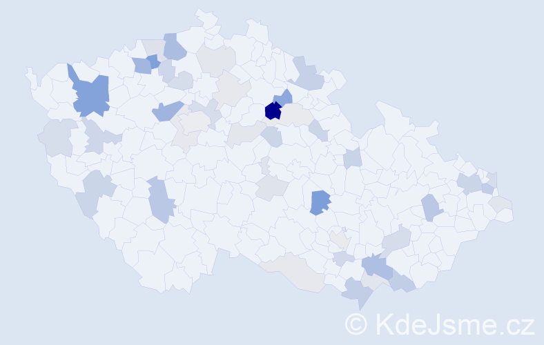 Příjmení: 'Škultétyová', počet výskytů 111 v celé ČR