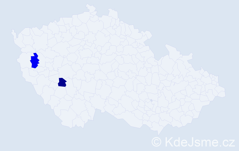 Příjmení: 'Kandlbinder', počet výskytů 2 v celé ČR