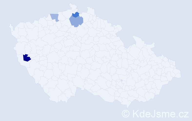 Příjmení: 'Ilčenková', počet výskytů 4 v celé ČR