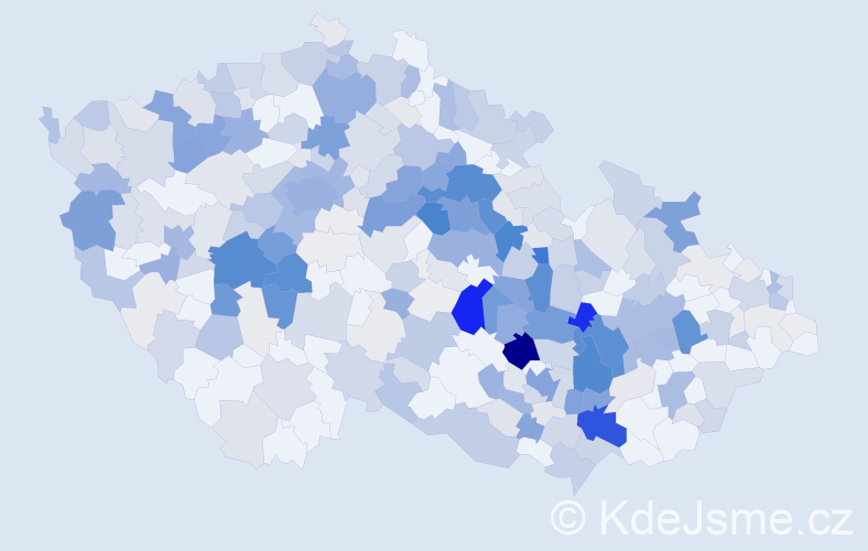 Příjmení: 'Synková', počet výskytů 1404 v celé ČR