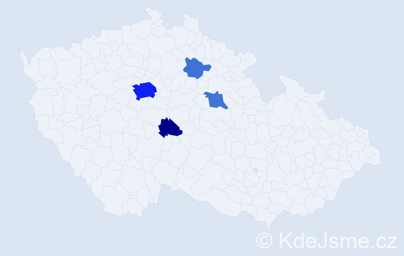 Příjmení: 'Krámková', počet výskytů 23 v celé ČR