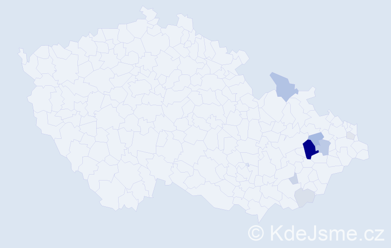 Příjmení: 'Proklová', počet výskytů 21 v celé ČR
