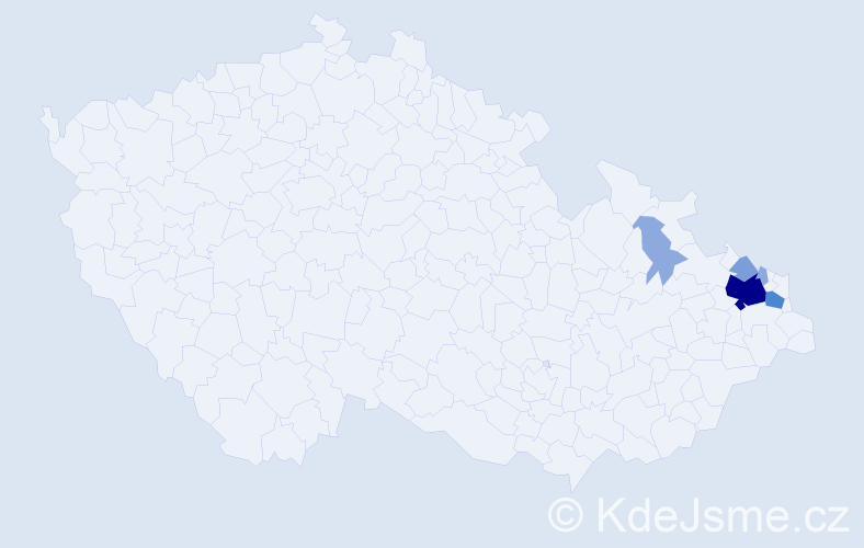 Příjmení: 'Nedabýlková', počet výskytů 14 v celé ČR