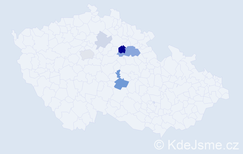 Příjmení: 'Schnábelová', počet výskytů 15 v celé ČR