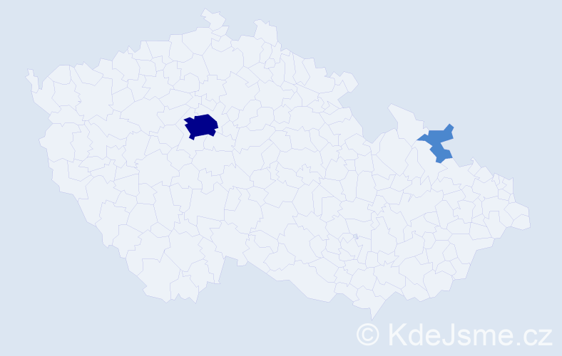 Příjmení: 'Allison', počet výskytů 4 v celé ČR