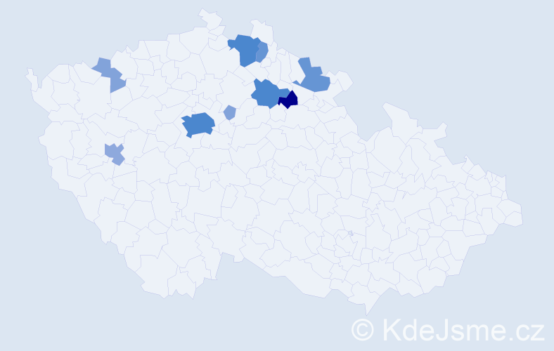 Příjmení: 'Spudich', počet výskytů 31 v celé ČR
