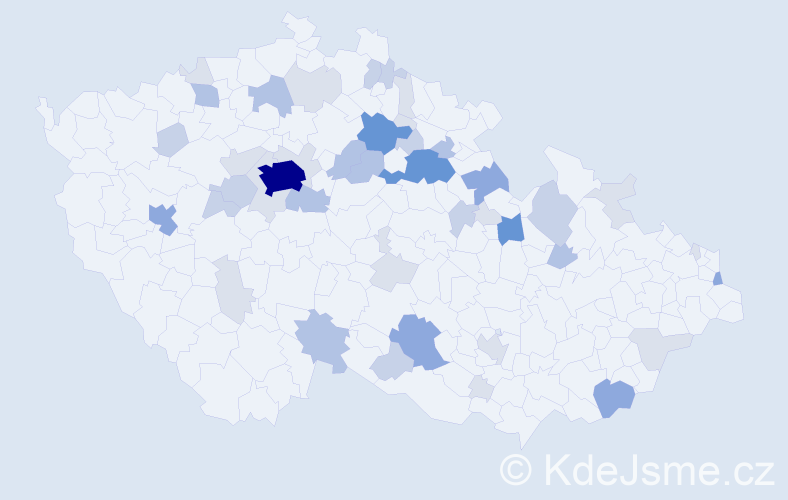 Příjmení: 'Kutnarová', počet výskytů 129 v celé ČR