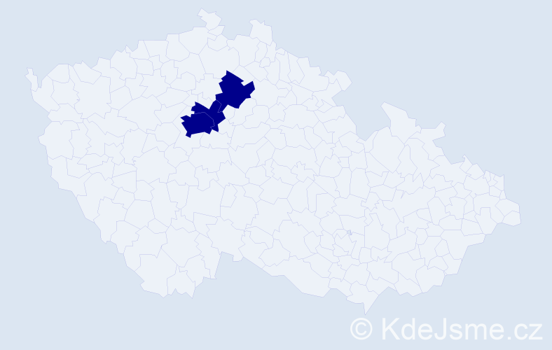 Příjmení: 'Kobel', počet výskytů 3 v celé ČR