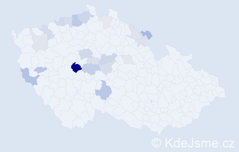 Příjmení: 'Kottnauerová', počet výskytů 52 v celé ČR