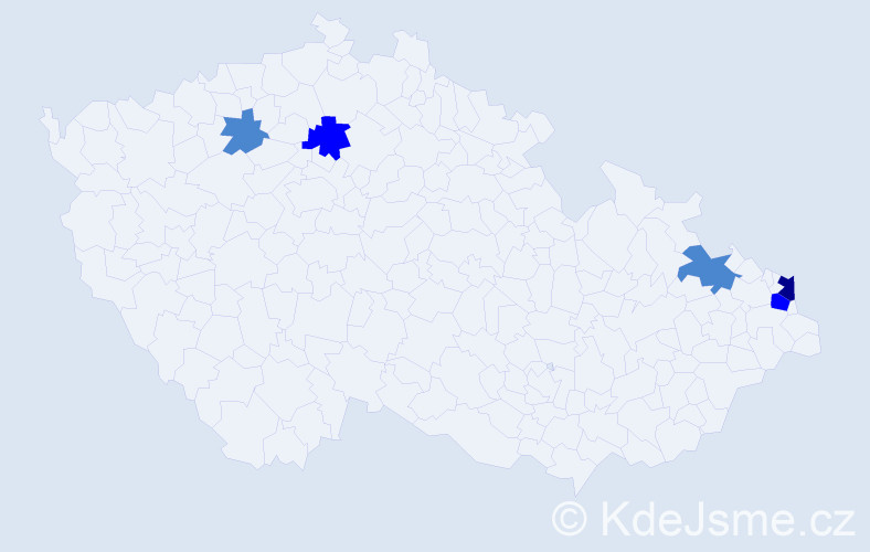Příjmení: 'Panenko', počet výskytů 9 v celé ČR
