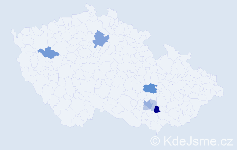 Příjmení: 'Tersch', počet výskytů 17 v celé ČR