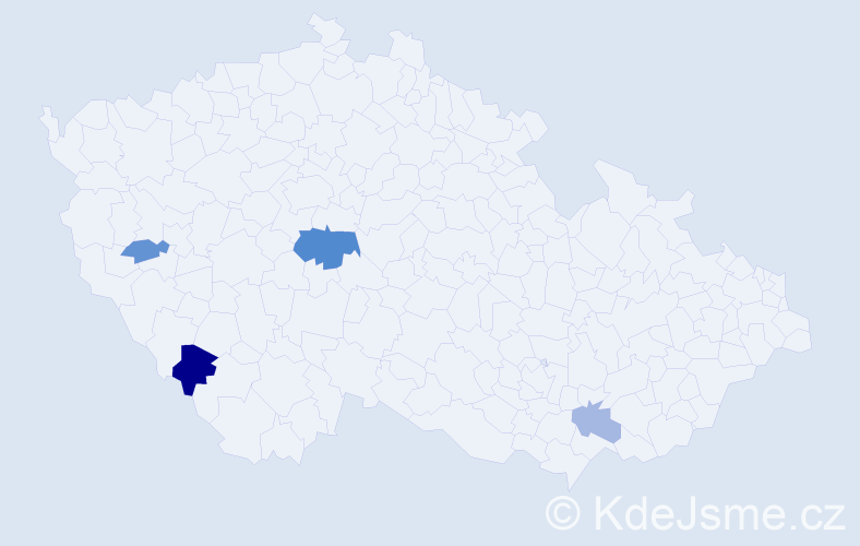 Příjmení: 'Reichart', počet výskytů 7 v celé ČR