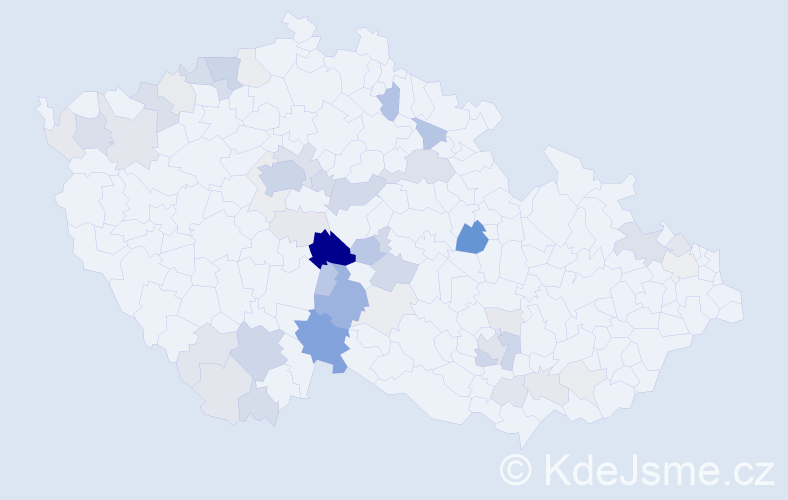Příjmení: 'Vopálka', počet výskytů 173 v celé ČR