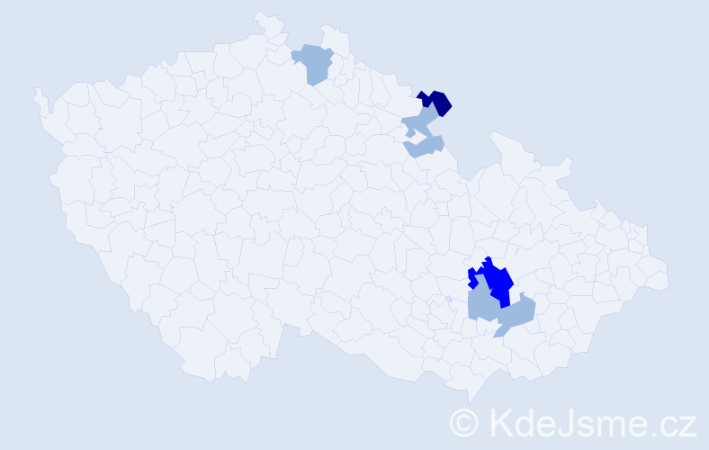 Příjmení: 'Pulter', počet výskytů 12 v celé ČR