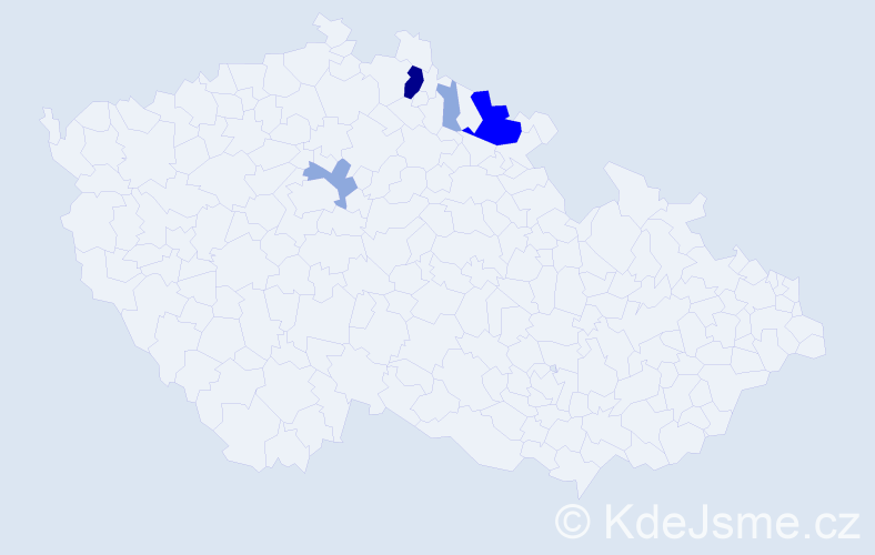 Příjmení: 'Vaistauer', počet výskytů 11 v celé ČR