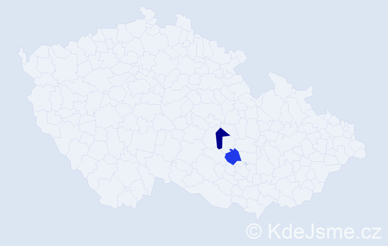 Příjmení: 'Kikielová', počet výskytů 2 v celé ČR