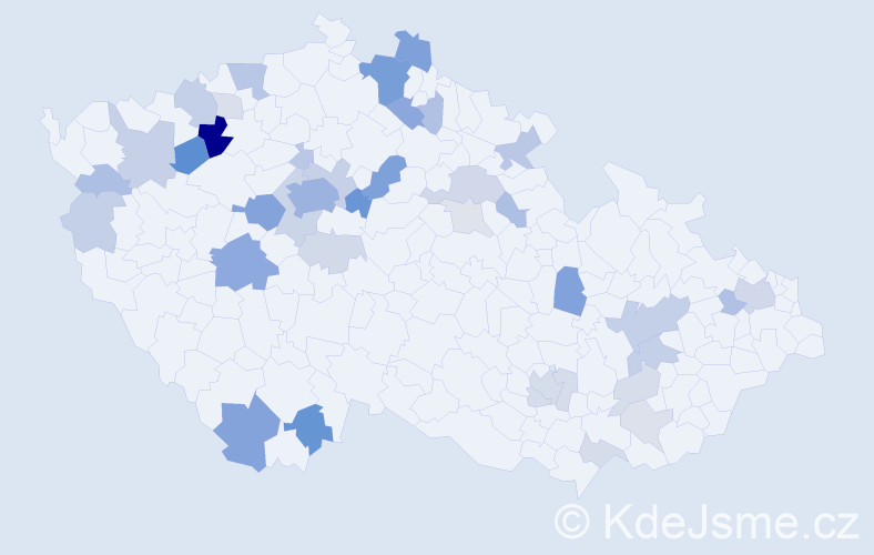 Příjmení: 'Brennerová', počet výskytů 118 v celé ČR