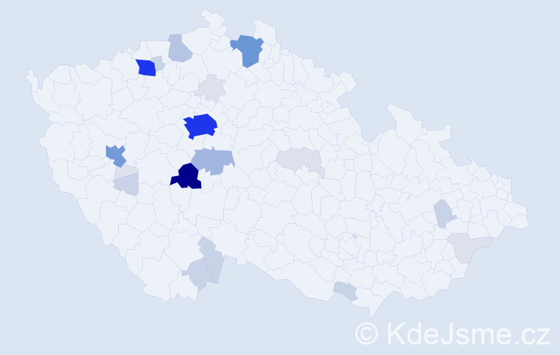 Příjmení: 'Chocholoušek', počet výskytů 99 v celé ČR