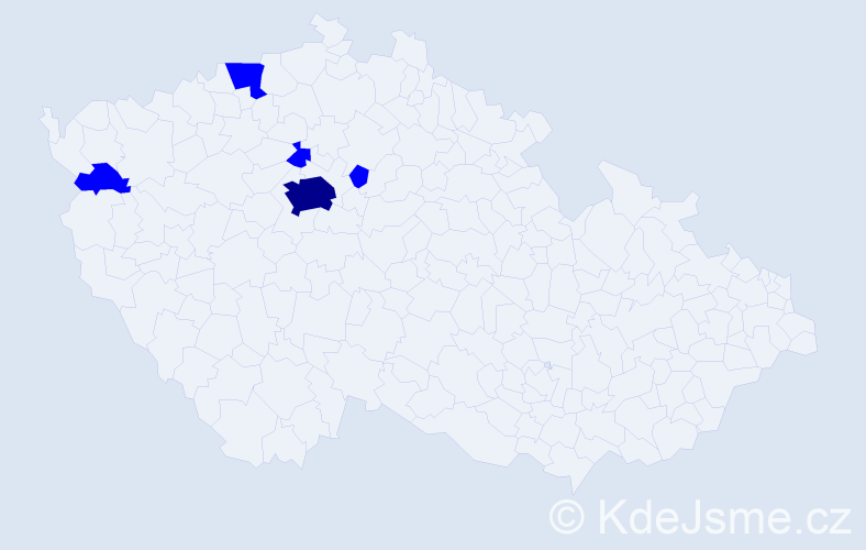 Příjmení: 'Cherednichenko', počet výskytů 6 v celé ČR