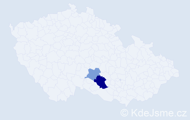 Příjmení: 'Krenesová', počet výskytů 4 v celé ČR