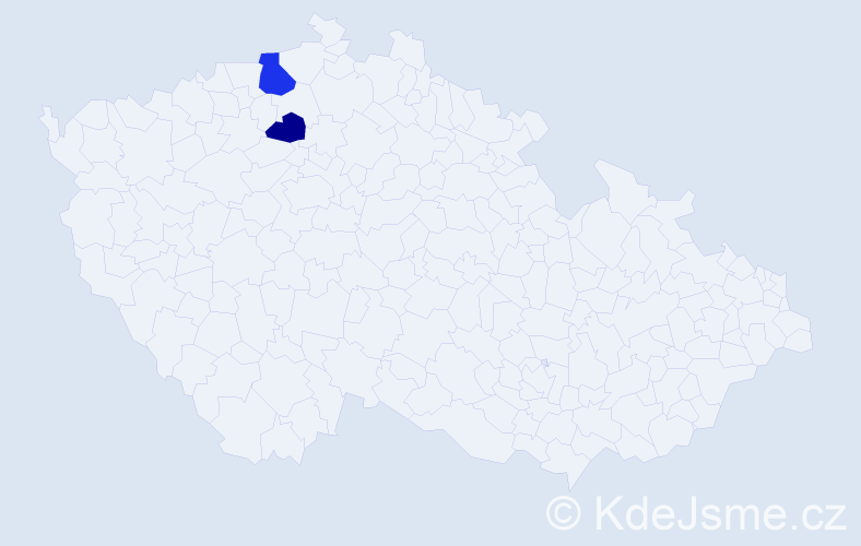 Příjmení: 'Onemichlová', počet výskytů 3 v celé ČR